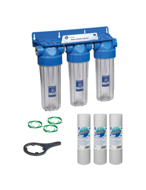 AQUA WATER FILTER CLEAR WITH SPIRAL THREAD FILTER CANAL ITL