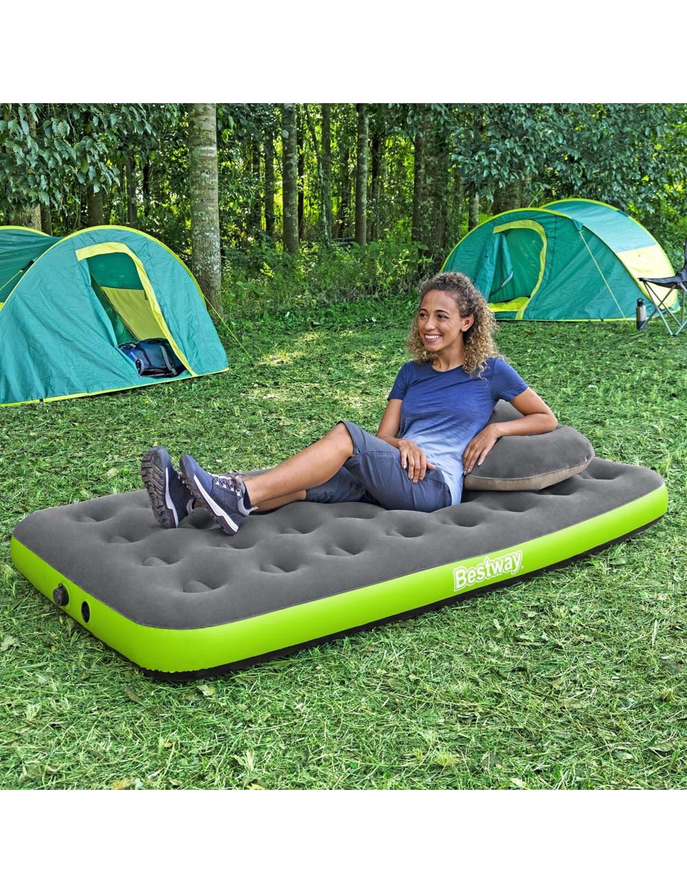 67619 BESTWAY ROLL & RELAX AIR MATTRES TWIN 74x39x8.75