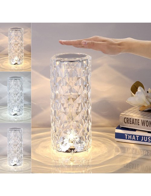 EL21046-P CRYSTAL TABLE LAMP
