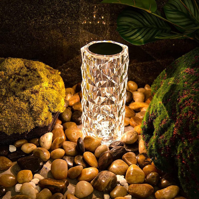 EL21046-P CRYSTAL TABLE LAMP