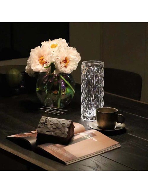 EL21046-P CRYSTAL TABLE LAMP