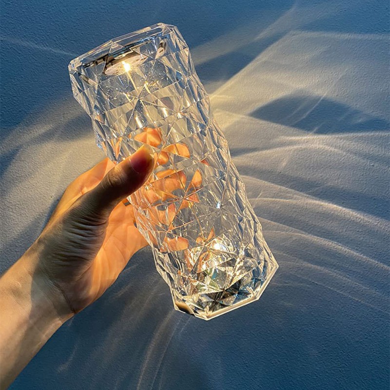 EL21046-P CRYSTAL TABLE LAMP