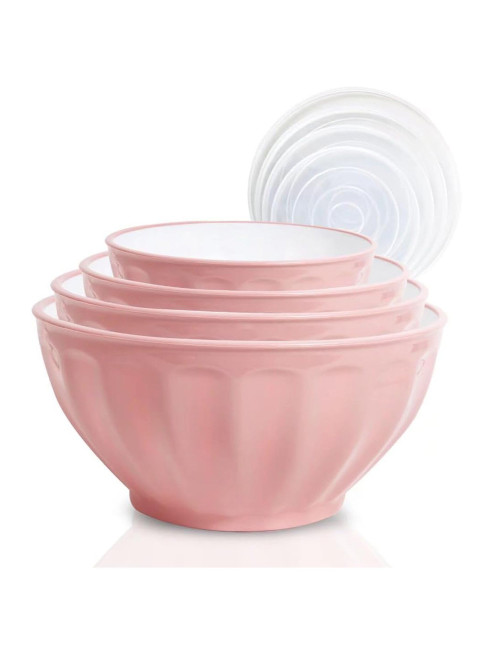 8167 PLASTIC BOWL 4 PICES SET