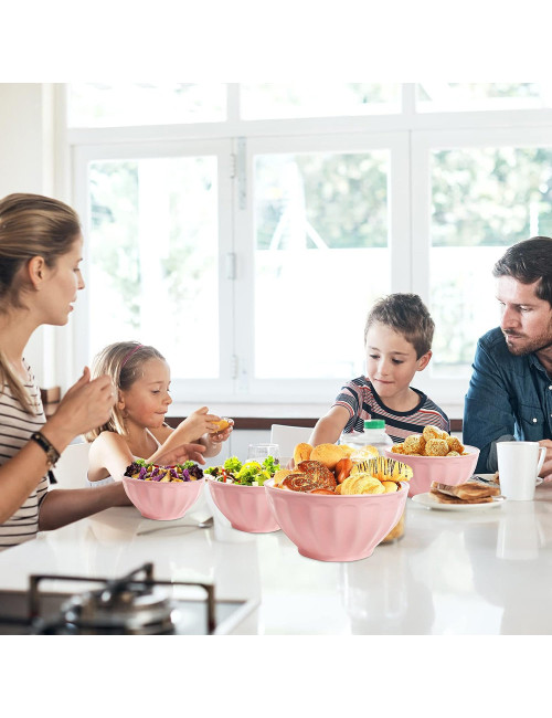 8167 PLASTIC BOWL 4 PICES SET