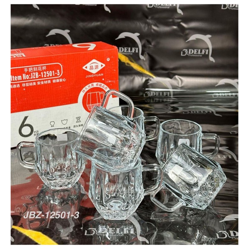 JZB-12501-2 280ML طقم اكواب 6 حبة