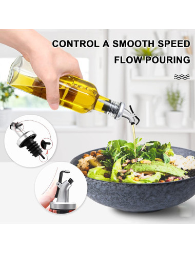 GLASS OIL BOTTEL 2 PICES SET 500ML