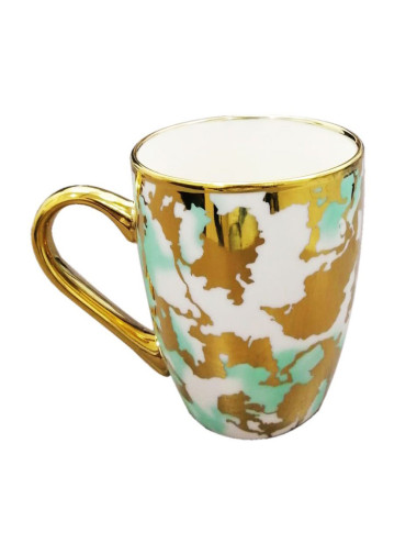 SD-26817-P CERAMIC MUG WITH GOLDEN TEXTURE