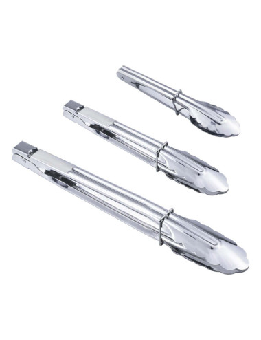 ملقاط طعام استانلستيل طقم 3حبة