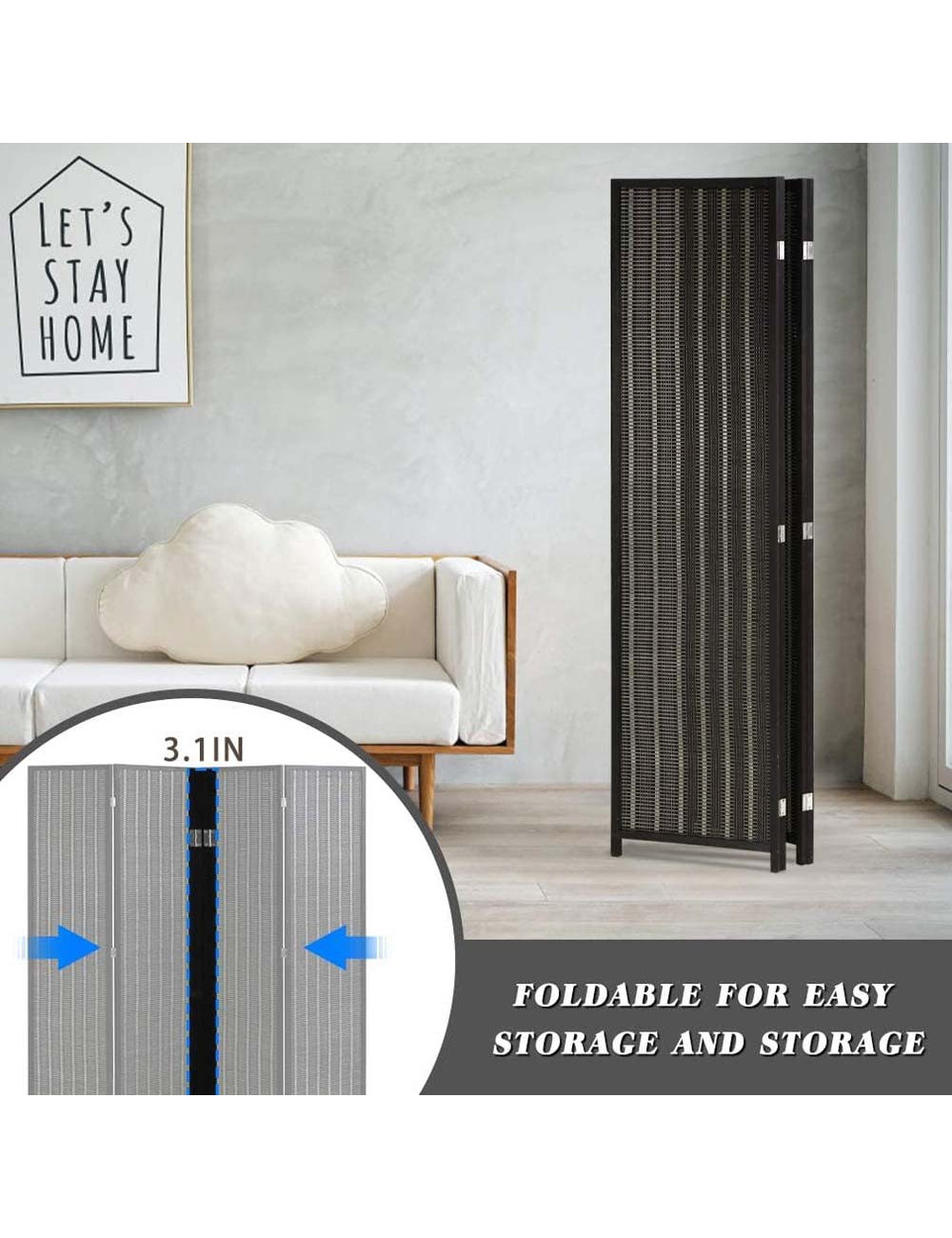 DECORATIVE WOODEN PARTITION 180x180