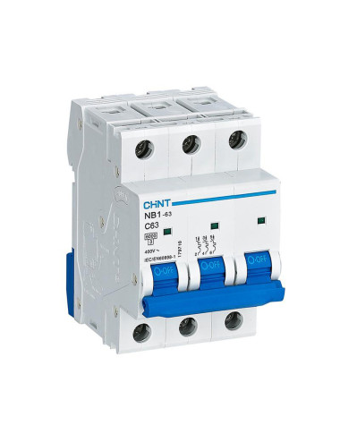 MCB-TP 6KA CHINT MCB 63 AMP (MINIATURE CIRCUIT BREAKER)