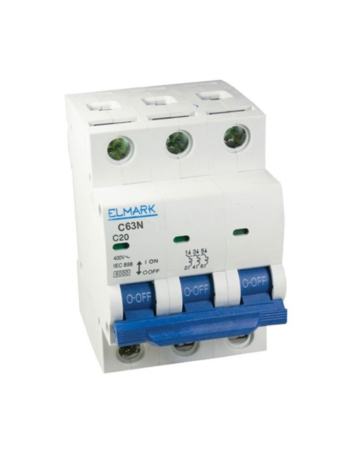 L MARK 3 POLE ISOLATOR 63AMP