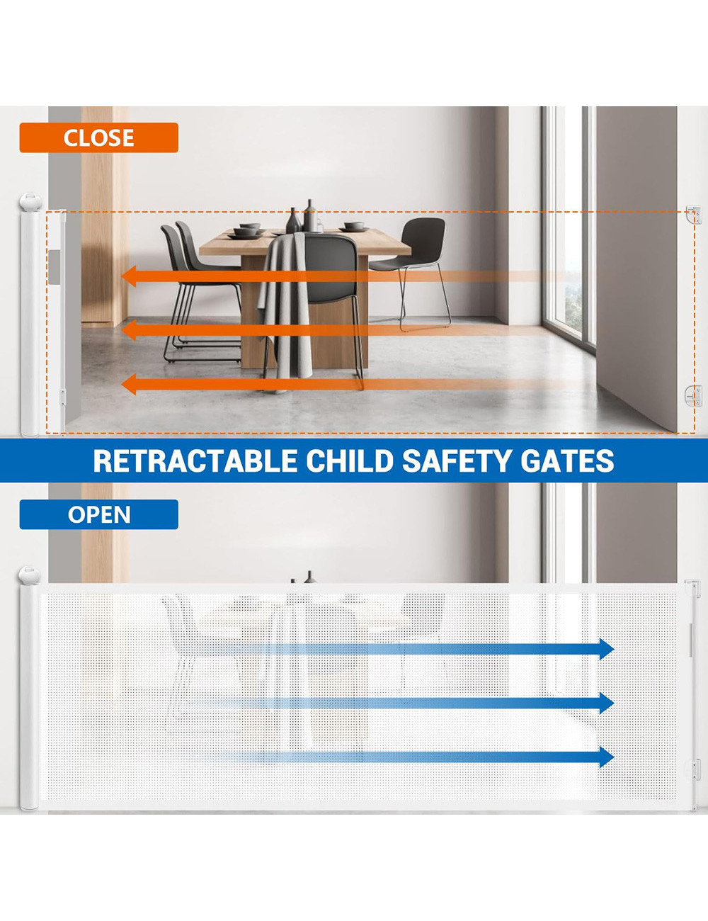 SG021-300 MULTI-USE RETRACTABLE GATE 300CM