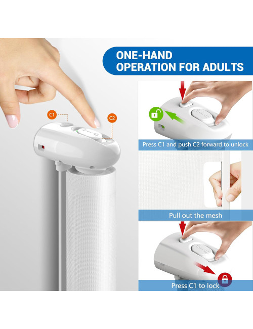 SG021-300 MULTI-USE RETRACTABLE GATE 300CM
