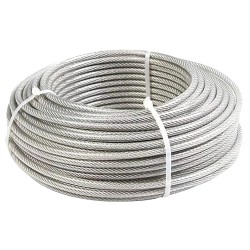 GALV STEEL WIRE ROPE PVC COATED 4 × 5 MM × 300 MTR