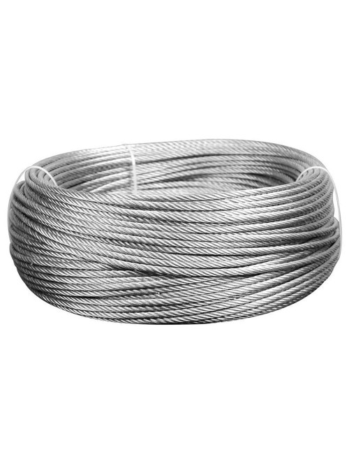 GALV STEEL WIRE ROPE ( 7×19) 4 MM × 300 MTR
