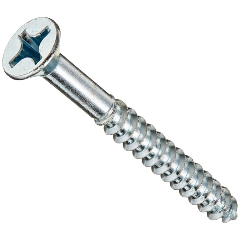 ZINC WOOD SCREW 2" x 12