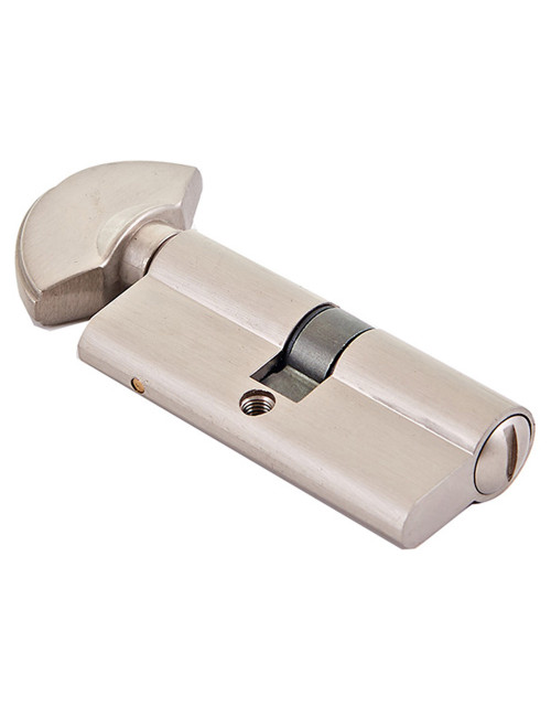 BATHEROOM DOOR CYLINDER WITH KEY CHROME