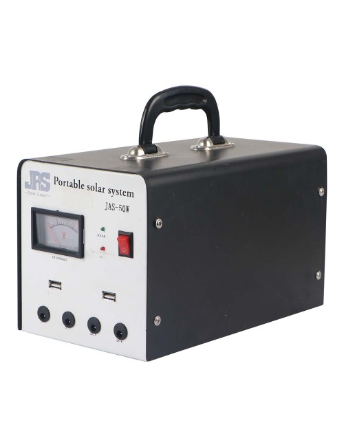 SOLAR SYSTEM 50W WITH 20W SOLAR PANEL & 4 LED BULBS