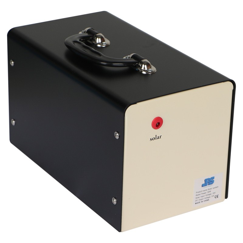 SOLAR SYSTEM 30W WITH 15W SOLAR PANEL & 4 LED BULBS
