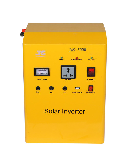 SOLAR SYSTEM 500W WITH 80W SOLAR PANEL & 3 LED BULBS