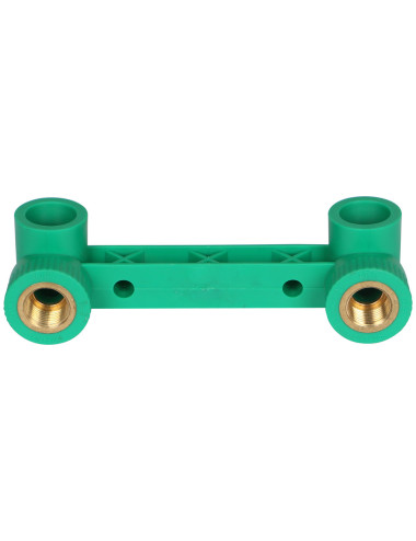 PVC SOCKET 16CM MIXER WITH BRASS CHORME,3/4" 1/2" GREEN