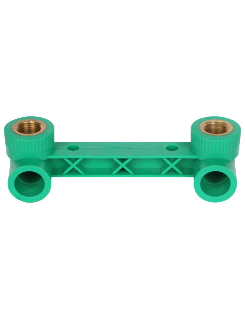 PVC SOCKET 16CM MIXER WITH BRASS CHORME,3/4" 1/2" GREEN