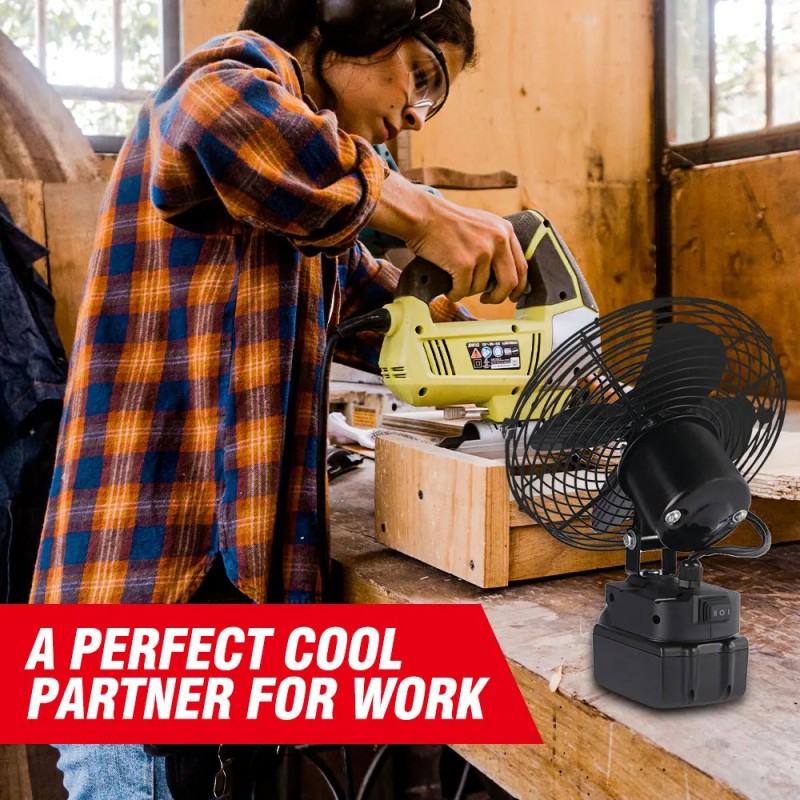 RECHARGABLE ELECTRIC FAN WITH ONE BATTERY