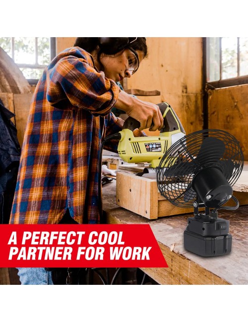 RECHARGABLE ELECTRIC FAN WITH ONE BATTERY