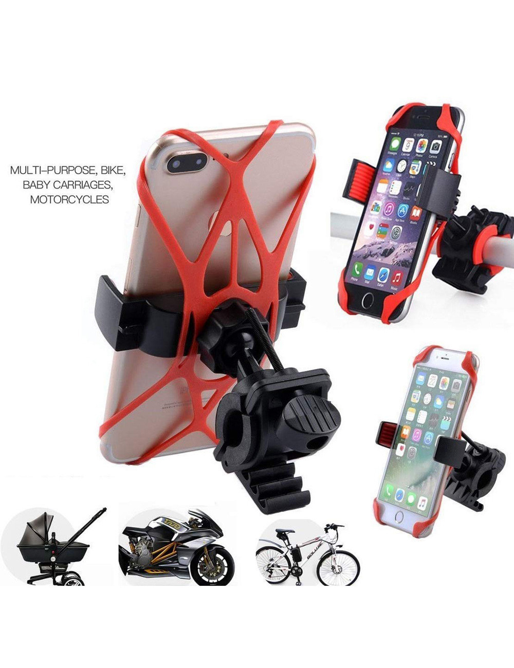 Telephone stand with rubber