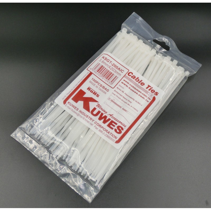 CABLE TIE 3.6 x 150 MM WHITE