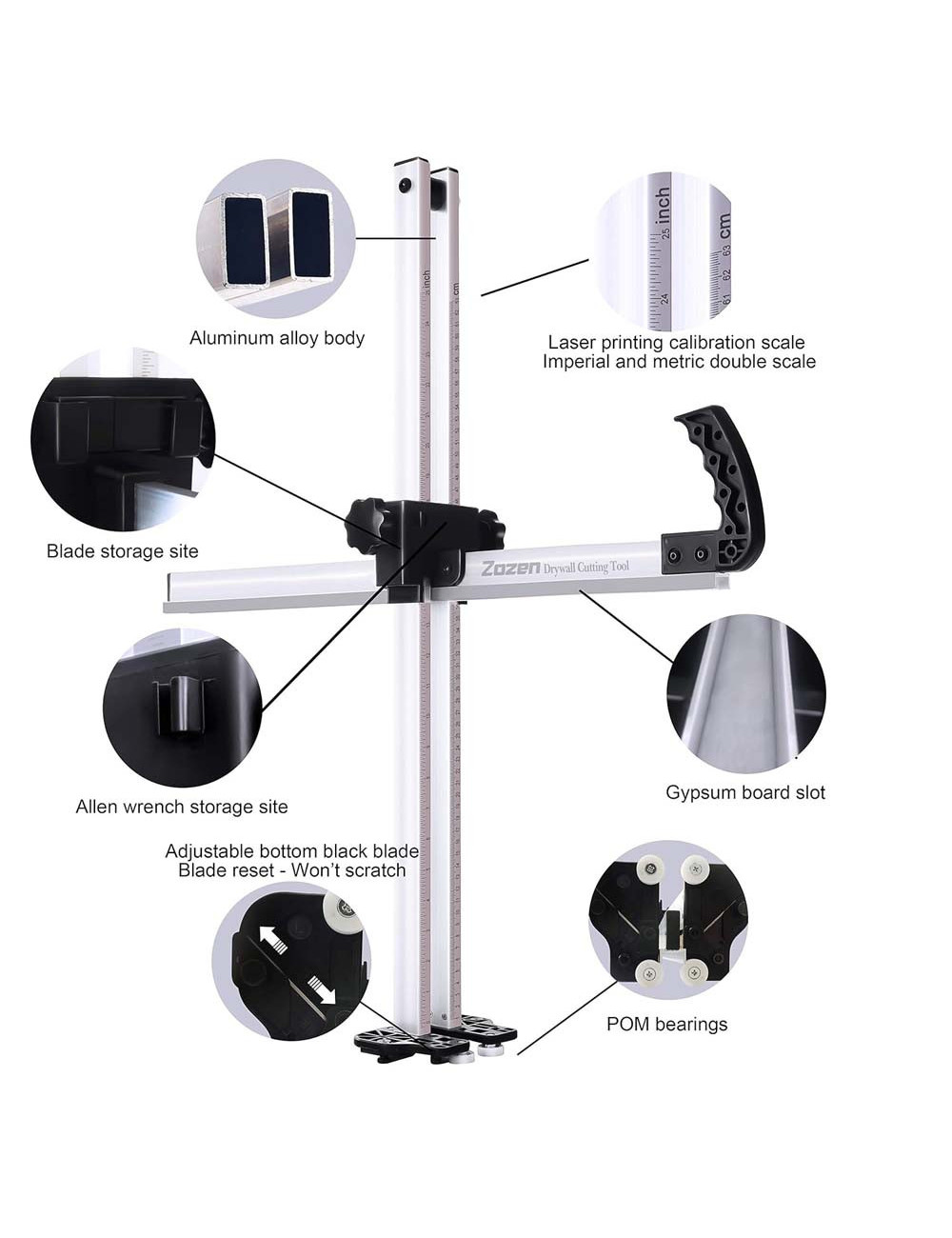 مقص جبس بورد الومونيوم 17ملي