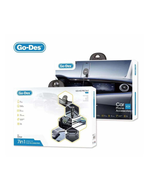GO-DES مجموعة اكسسوارات تليفون سيارة