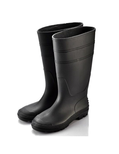 BLACK RUBBER BOOTS MODEL ITALY SIZE 40