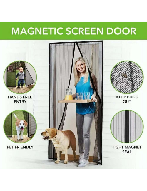 MAGIC MESH HANDS FREE DOOR 100CMx200CM MAGNATIC
