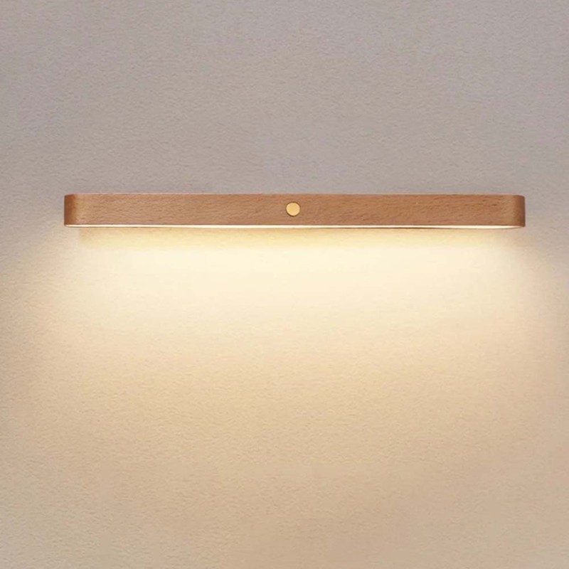 2042 COLORFUL WOOD STRIPE TOUCH MAGNETIC NIGHT LIGHT