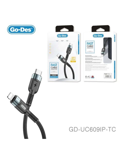 GO-DES GD-UC609TC-IP T.C كيبل شحن ايفون