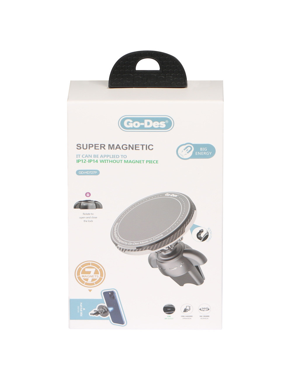 HD727 GO-DES MAGNETIC CAR MOBILE HOLDER