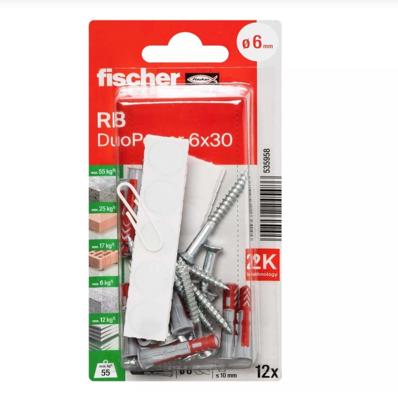 فيشر مع برغي طقم أرفف RB 6X30 K NV 12(535958)