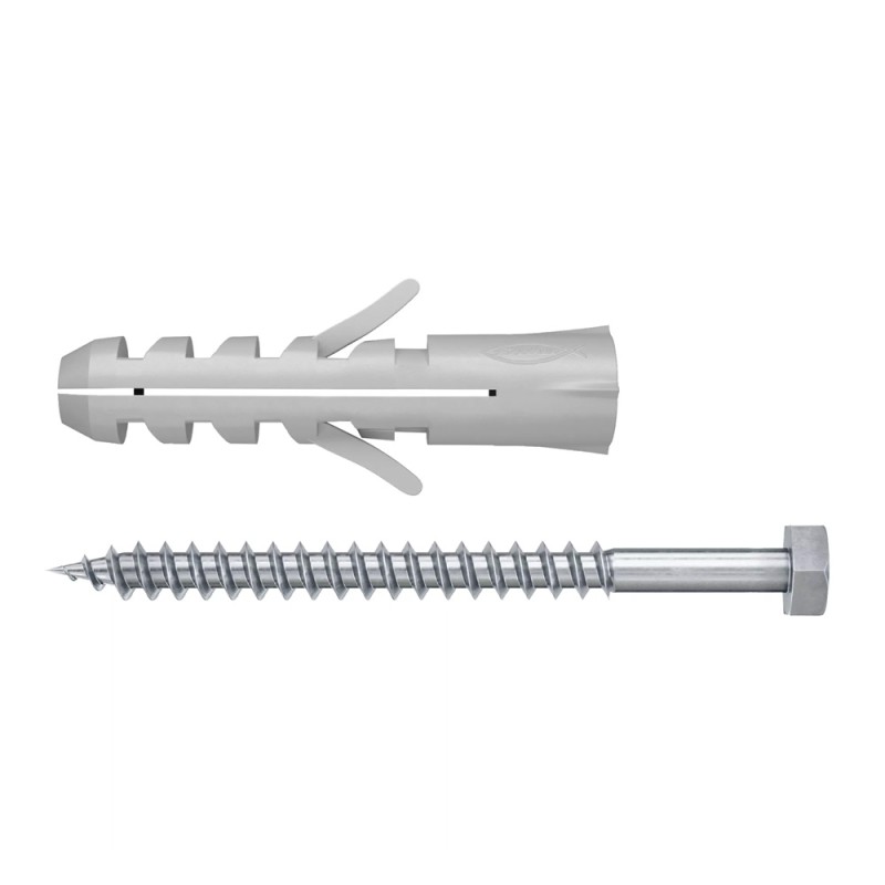 84323 FISHCHER S 10 GKS /BLISTER/ PLUG + HEXAGONAL SCREW 5PCS
