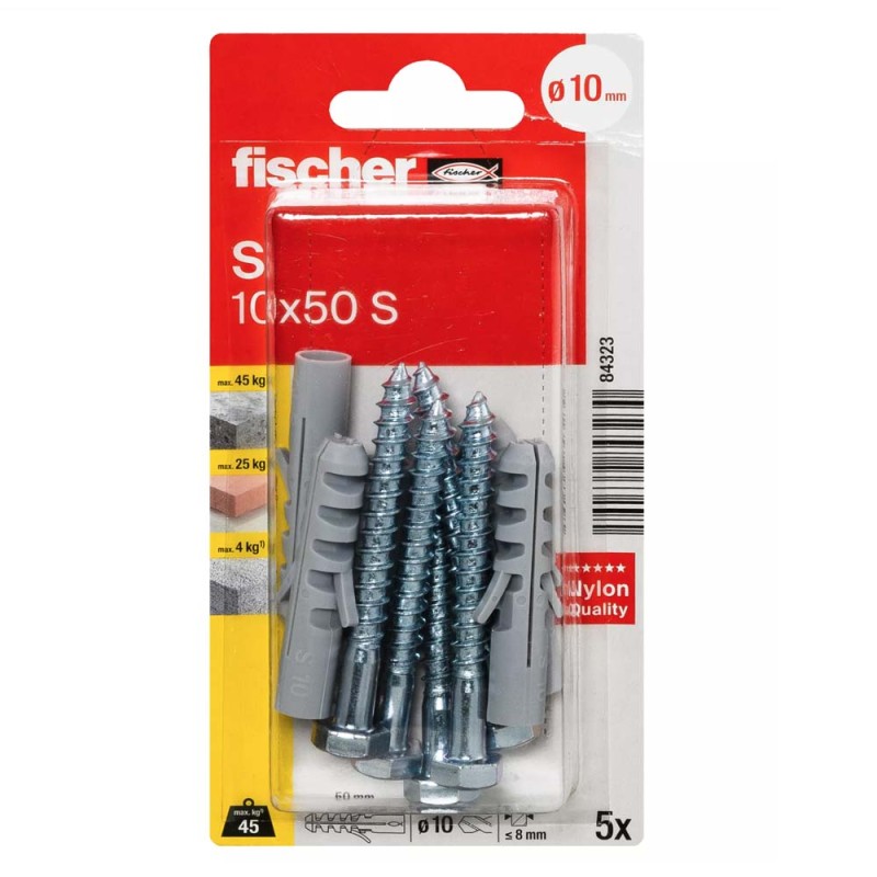 14875 FISHCHER BLISTER S-6 HCK PLUG + EYE HOOK 8PCS