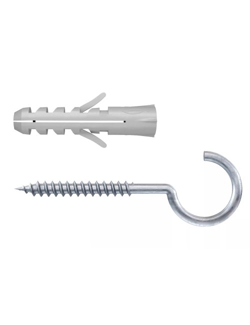 14893 FISHCHER BLISTER S-5 HAK PLUG + ROUND HOOK 10PCS