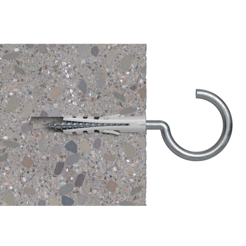 14893 FISHCHER BLISTER S-5 HAK PLUG + ROUND HOOK 10PCS