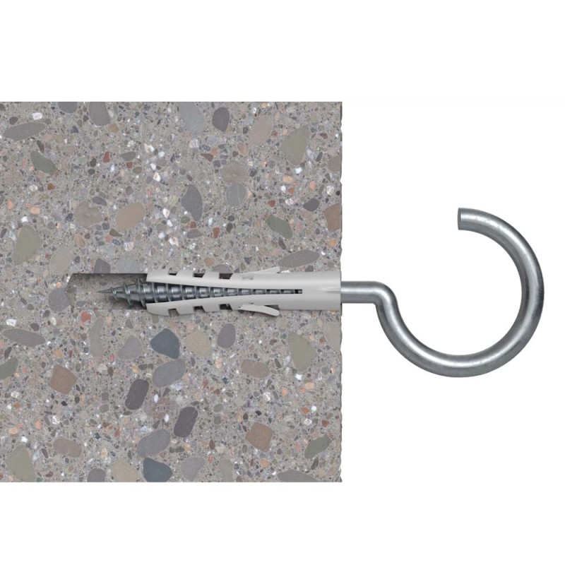 14889 FISHCHER BLISTER S-7 HAK PLUG + ROUND HOOK 6PCS