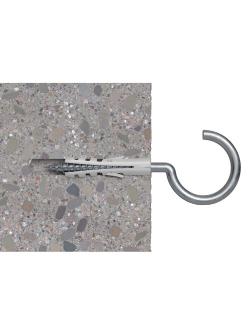 14889 FISHCHER BLISTER S-7 HAK PLUG + ROUND HOOK 6PCS