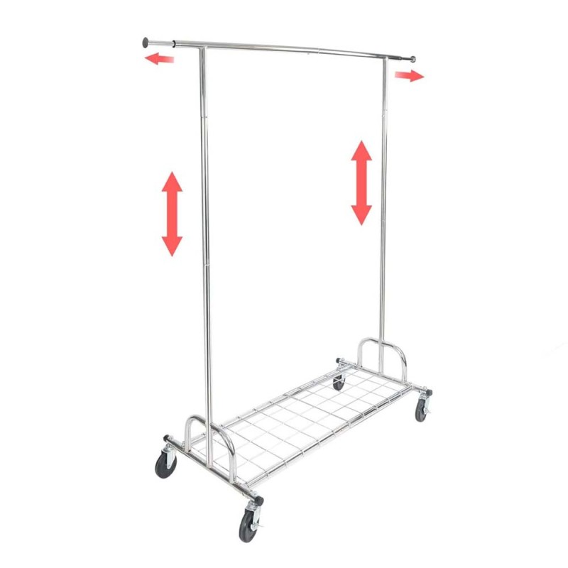 CM-45 TELESCOPIC CLOTHES HANGER L130-190 x W55 x H162-174