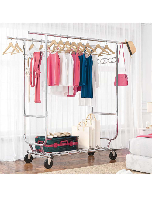 CM-46 TELESCOPIC CLOTHES HANGER L130-190 x W55 x H148-178