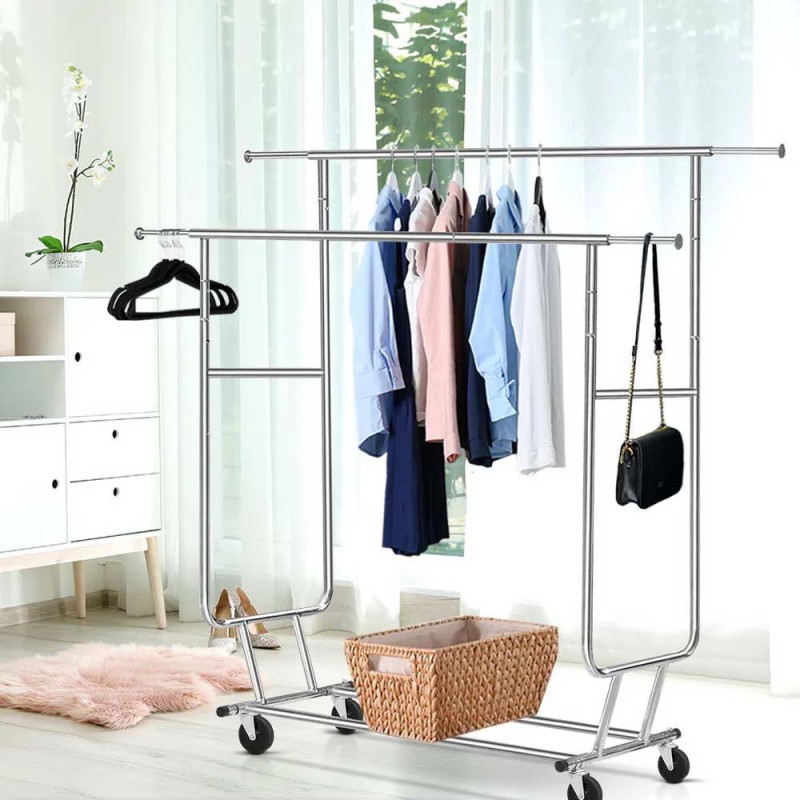 CM-49 TELESCOPIC CLOTHES HANGER L130-190 x W55 x H140-166