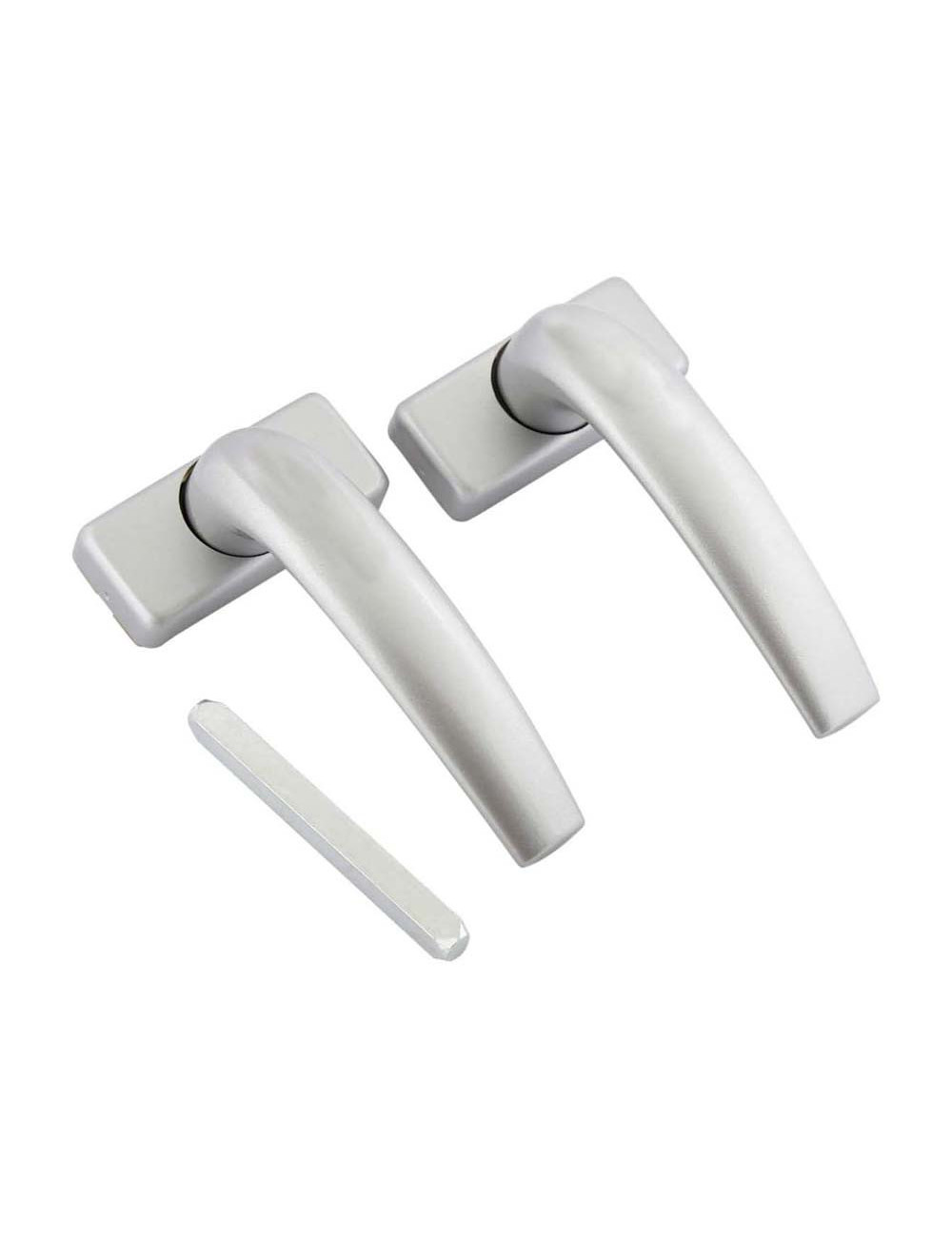 مسكة قفل باب المنيوم فضي CHN