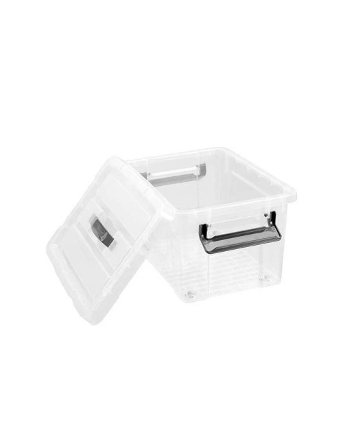 علبة تخزين بلاستيك شفاف 38 لتر