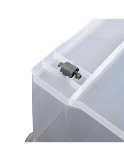 علبة تخزين بلاستيك شفاف 38 لتر